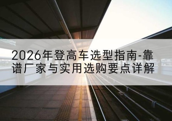 中站登高车厂家推荐-2026年登高车选型指南-靠谱厂家与实用选购要点详解